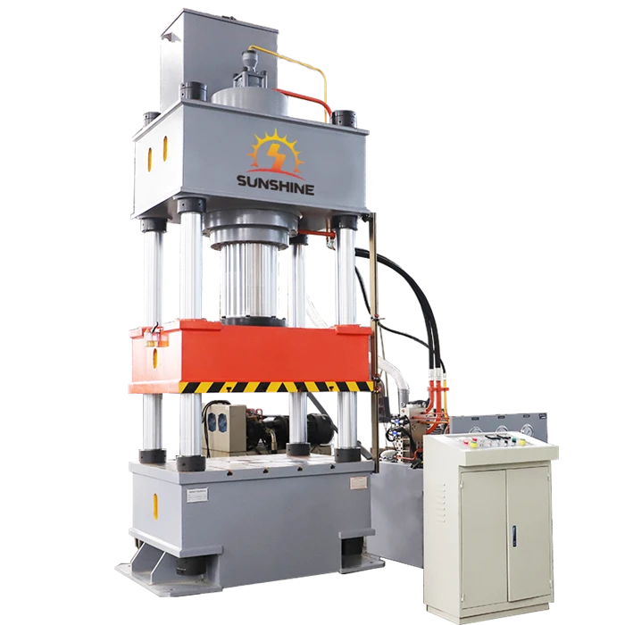 Déflecteur de véhicule électrique formant presse hydraulique